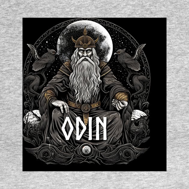 Odin Allfather God Norse Mythology Asgardians by Grassroots Green